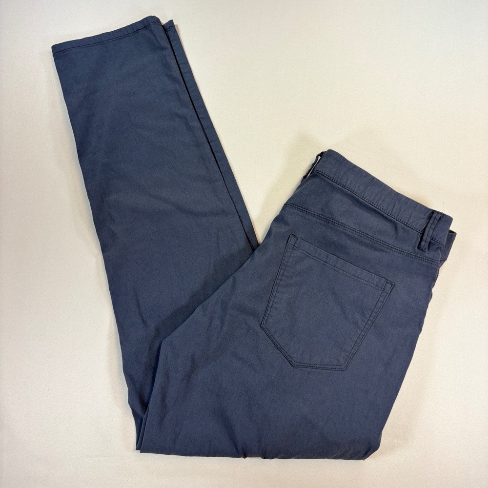 Copper & Oak Tech Pants Mens 34x32 Gray Stretch 5-Pocket Chino Casual Commuter